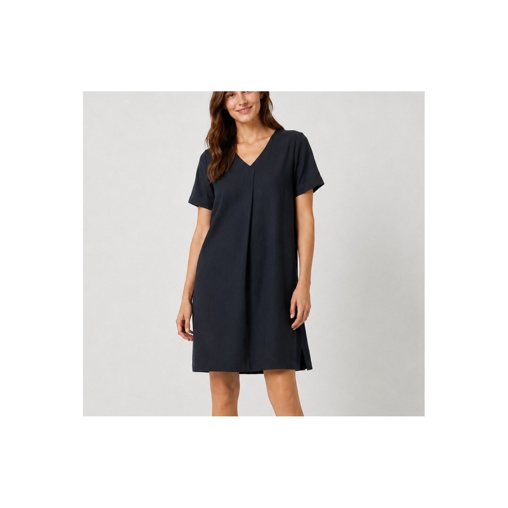 J. Jill Wearever Collection Dress Womens M Black Polyester Capsule Minimalist